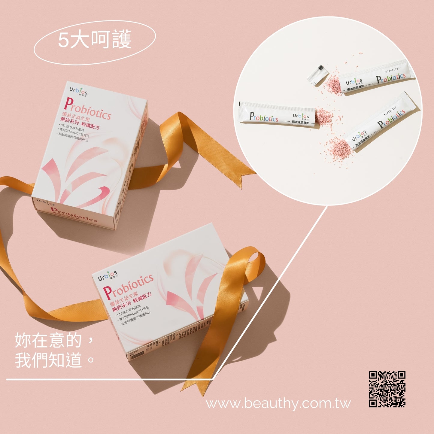 【Urbios優益生】靚妍系列 輕纖配方:STP複方專利益生菌
