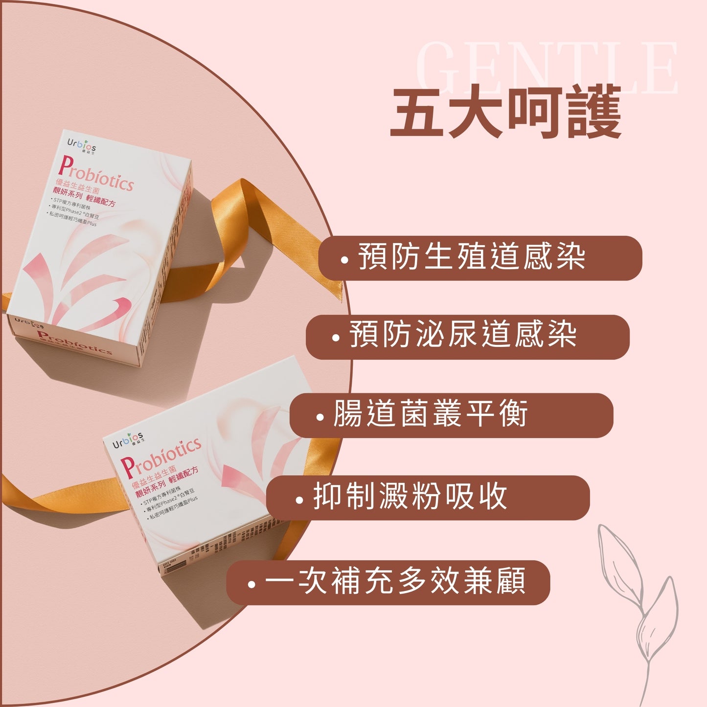 【Urbios優益生】靚妍系列 輕纖配方:STP複方專利益生菌