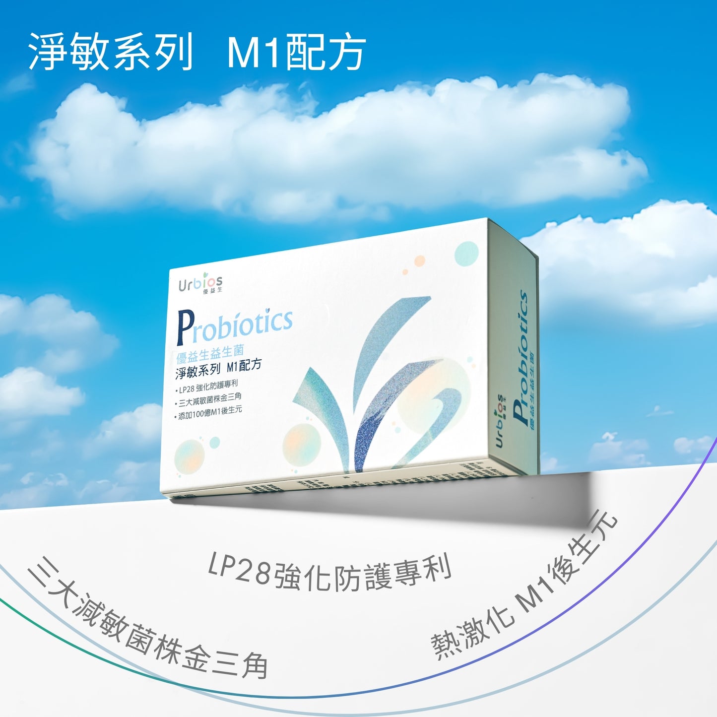 【Urbios優益生】新淨敏系列 M1配方:LP28防護專利益生菌