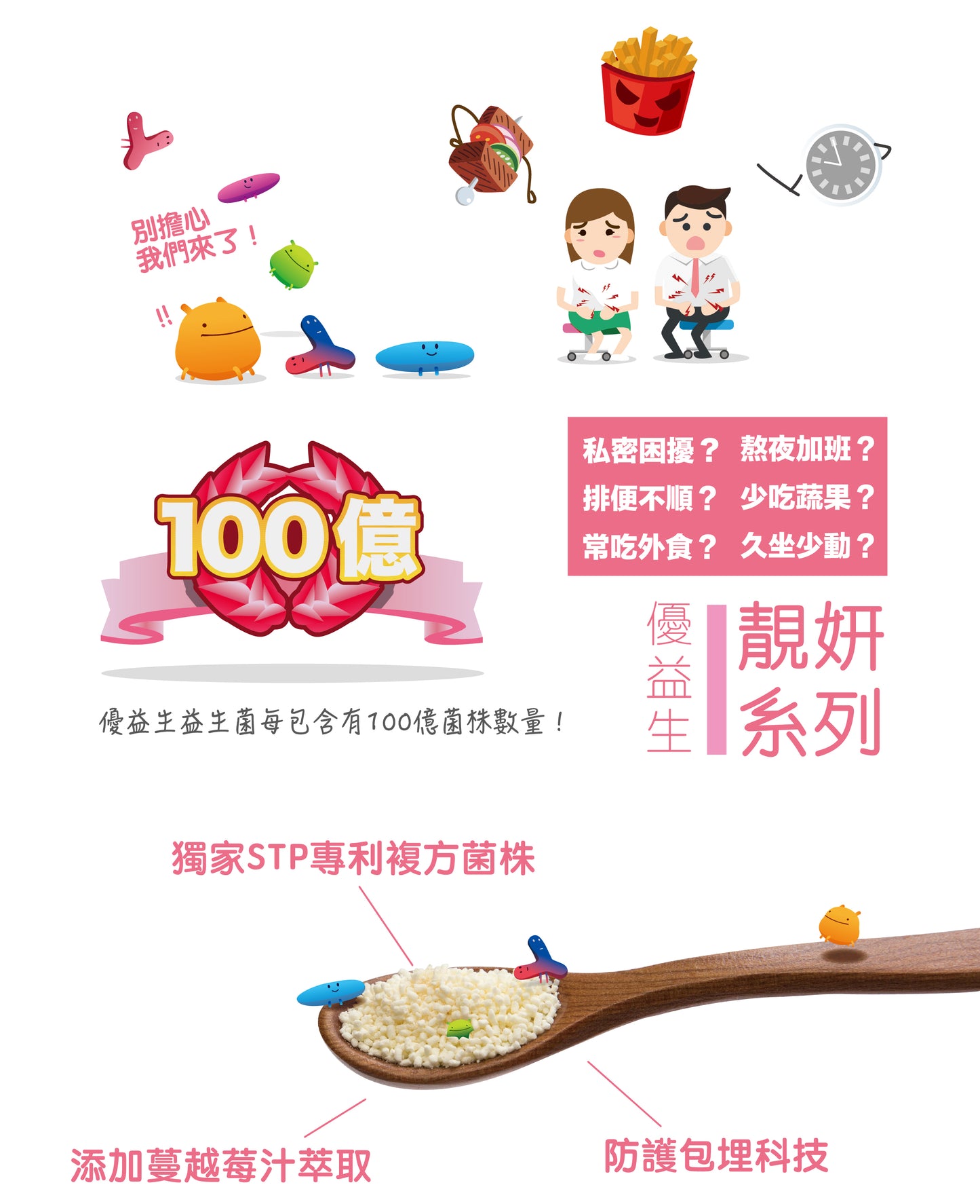 【Urbios優益生】靚妍系列:STP複方專利益生菌 (3盒組,一盒30入,共90入)